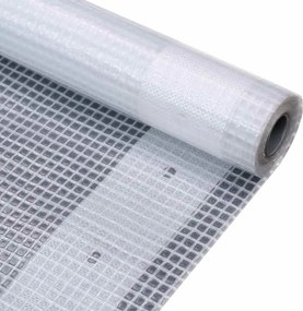 vidaXL Μουσαμάς με Ύφανση Leno Λευκός 3 x 2 μ. 260 γρ./μ²