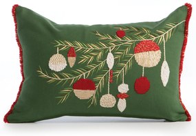 Χριστουγεννιάτικο Μαξιλάρι (30x45) Nef-Nef Homeware Noel Verde Green/Red