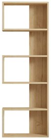 Βιβλιοθήκη Cascade pakoworld σε oak απόχρωση 51.8x22x150εκ