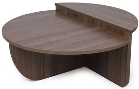 Τραπέζια Σαλονιού Podium (Σετ 2Τμχ) 552NOS2234 90x60x30/85x30x35cm Walnut