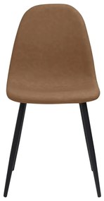 Καρέκλες Τραπεζαρίας 4 τεμ. Σκ. Καφέ 45x53,5x83 εκ. Συνθ. Δέρμα - Καφέ