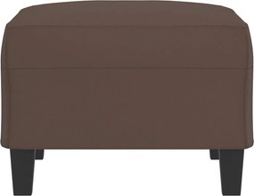 vidaXL Υποπόδιο Καφέ 70x55x41 εκ. από Συνθετικό Δέρμα