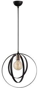 Φωτιστικό Οροφής Vaveyla 521SHN3360 Φ35x131cm 1xE27 40W Black Opviq