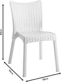 Καρέκλα Confident PP cappucino 50x55x83 εκ.
