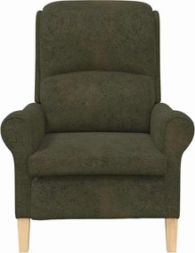 vidaXL Πολυθρόνα Στρατιωτικό πράσινο 76 x 94 x 102 εκ. Τεχνητό Δέρμα