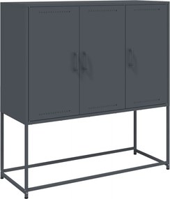 vidaXL Ντουλάπι Ανθρακί 100,5x39x107 εκ. από Ατσάλι