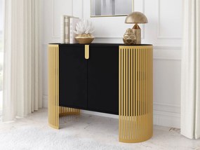 Μπουφές Fikoli III-Μαύρο - Χρυσό