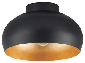 Φωτιστικό Οροφής-Πλαφονιέρα Mogano-2 900554 28x17,5cm 1xE27 40W Black-Gold Eglo