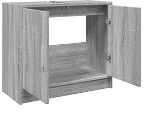 vidaXL Ντουλάπι Νιπτήρα Grey Sonoma 63x29x55 εκ. Επεξεργασμένο Ξύλο