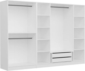 Εξαφυλλη Ντουλαπα Λευκο KALEO 52x270x210