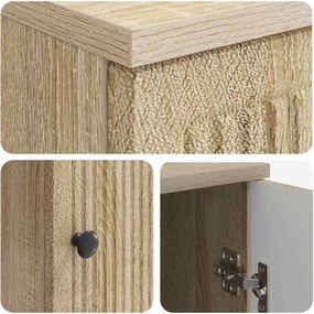 vidaXL Γραφείο Sonoma Δρυς Επεξεργασμένο Ξύλο 142,5 x 50 x 75 εκ.