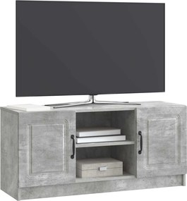 vidaXL Ντουλάπι TV 102 x 34,5 x 47 cm Γκρι Σκυροδέματος