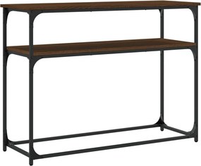 vidaXL Τραπέζι Κονσόλα Καφέ Δρυς 100x35,5x75 εκ. Επεξεργασμένο Ξύλο