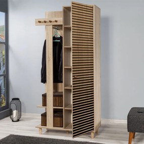 Έπιπλο εισόδου Soho Megapap χρώμα sonoma 90x36x194εκ.