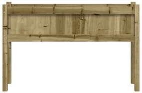 Ζαρντινιέρες με Πόδια 110x31x70 εκ Εμποτ. Ξύλο Πεύκου - Καφέ