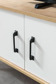 Έπιπλο Τηλεόρασης Sapphire Δρυς / Λευκό SODE 160x35x20