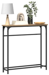 vidaXL Τραπέζι Σαλονιού Artisan Oak 75x19,5x75 εκ. Κατασκευασμένο από Ξύλο & Ατσάλι