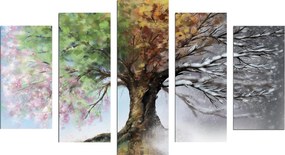 ΠΕΝΤΑΠΤΥΧΟΣ ΠΙΝΑΚΑΣ MDF FOUR SEASONS HM7206.05 100X60x0,3 εκ.