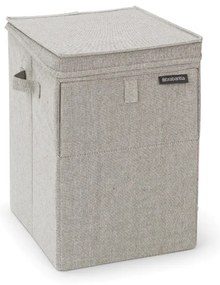 Brabantia 1000827 Καλάθι Απλύτων Υφασμάτινο με Καπάκι Stackable 35L, Grey