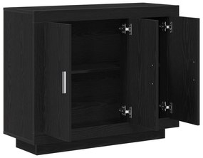 vidaXL Μπουφές Μαύρη Δρυς 92x35x75 εκ. Κατασκευασμένο ξύλο