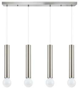 Φωτιστικό Οροφής  SE21-NM-5-4NM ADEPT TUBE NICKEL MAT Nickel Matt Pendant+ - 77-8664 - 51W - 100W - 77-8664