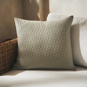 Μαξιλαροθήκη Διακοσμητική Eliena 402/07 Smoke Green Gofis Home 50X50 Βαμβάκι-Ακρυλικό
