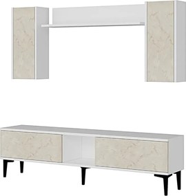 Stewehome Σετ έπιπλο τηλεόρασης με ράφι 150x30x41 cm