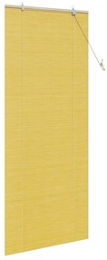vidaXL Ρολά και Σκίες Παραθύρων Κίτρινο 80 x 220 cm Μπαμπού