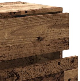 ντουλάπι τηλεόρασης vidaXL Παλιό ξύλο 80x34x35,5cm Κατασκευασμένο ξύλο