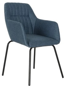 Καρέκλα DKD Home Decor Μπλε Μαύρο 59,5 x 60,5 x 78 cm