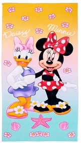 Πετσέτα Θαλάσσης Παιδική Minnie & Daisy 22 Quick Dry Pink DimCol Θαλάσσης 70x140cm Microfiber
