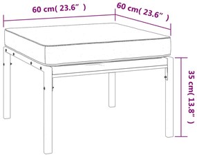 ΥΠΟΠΟΔΙΑ ΚΗΠΟΥ 2 ΤΕΜ. 60 X 60 X 35 ΕΚ ΑΤΣΑΛΙ ΜΕ ΓΚΡΙ ΜΑΞΙΛΑΡΙΑ 362719