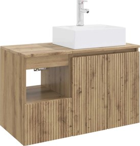 vidaXL Σετ Επίπλων Μπάνιου 2 τμχ. Artisan Δρυς Επεξεργασμένο Ξύλο