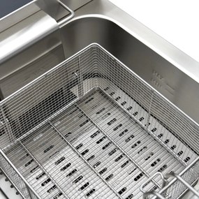 Deep Fryer - 16L - 1 Basket - with Drain Tap and Stand - 230V