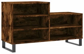 vidaXL Παπουτσοθήκη Καπνιστή Δρυς 102x36x60 εκ. από Επεξεργασμένο Ξύλο