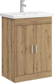 vidaXL Σετ Επίπλων Μπάνιου Artisan Δρυς 61 x 40 x 84,5 εκ