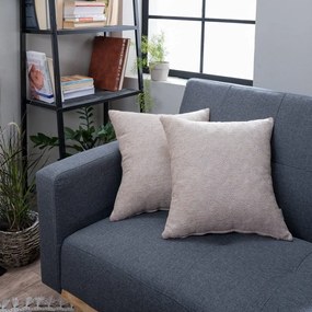 Μαξιλαροθήκη Διακοσμητική Harlem 14 Somon-Grey Teoran 43X43 Ακρυλικό,Βαμβάκι, Polyester