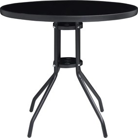 vidaXL Σετ Επίπλων Mπιστρό 5 Τεμαχίων Μαύρο / Ανθρακί