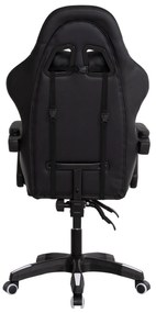 ΠΟΛΥΘΡΟΝΑ GAMING DARREN  ΜΑΥΡΟ-ΛΕΥΚΟ PVC &amp; NYLON 51x49x125Υεκ.