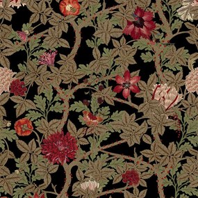 Ταπετσαρία The Flowering WP20731 Multi-Black MindTheGap Bamboo,Ξύλο