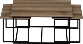 Ζιγκόν (3 Τεμαχίων) Καρυδί FLETES 90x60x42