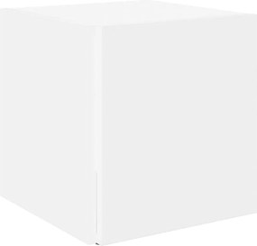 vidaXL Τραπέζι Βοηθητικό Λευκό 33 x 33 x 34,5 εκ. από Επεξ. Ξύλο