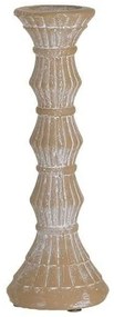 Κηροπήγιο Antique 3-70-456-0176 Φ9x24cm Beige-White Inart Inart Cement