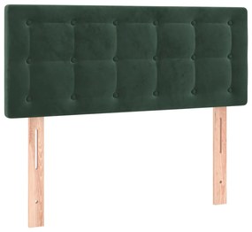 ΚΡΕΒΑΤΙ BOXSPRING ΜΕ ΣΤΡΩΜΑ ΣΚΟΥΡΟ ΠΡΑΣΙΝΟ 90X190 ΕΚ. ΒΕΛΟΥΔΙΝΟ 3127706