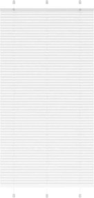 vidaXL Πλισέ περσίδα Λευκό 110x200 cm Πλάτος υφάσματος 109,4 cm