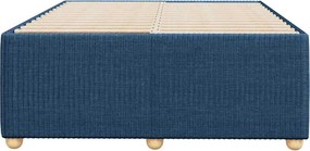 vidaXL Πλαίσιο κρεβατιού χωρίς στρώμα μπλε 120x200cm ύφασμα