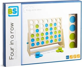 Ξύλινο Επιτραπέζιο Παιχνίδι Bs Toys 4 Στη Σειρά