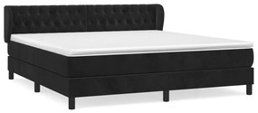 ΚΡΕΒΑΤΙ BOXSPRING ΜΕ ΣΤΡΩΜΑ ΜΑΥΡΟ 180X200 ΕΚ. ΒΕΛΟΥΔΙΝΟ 3127687