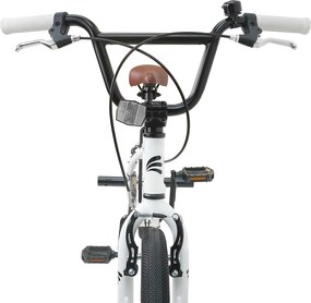 vidaXL BMX Ποδήλατο 18 ίντσες για 7-10 ετών Λευκό