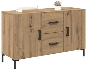 vidaXL Πλαϊνό γραφείο Artisan Oak 100 x 36 x 60 εκ. Επεξεργασμένο ξύλο
